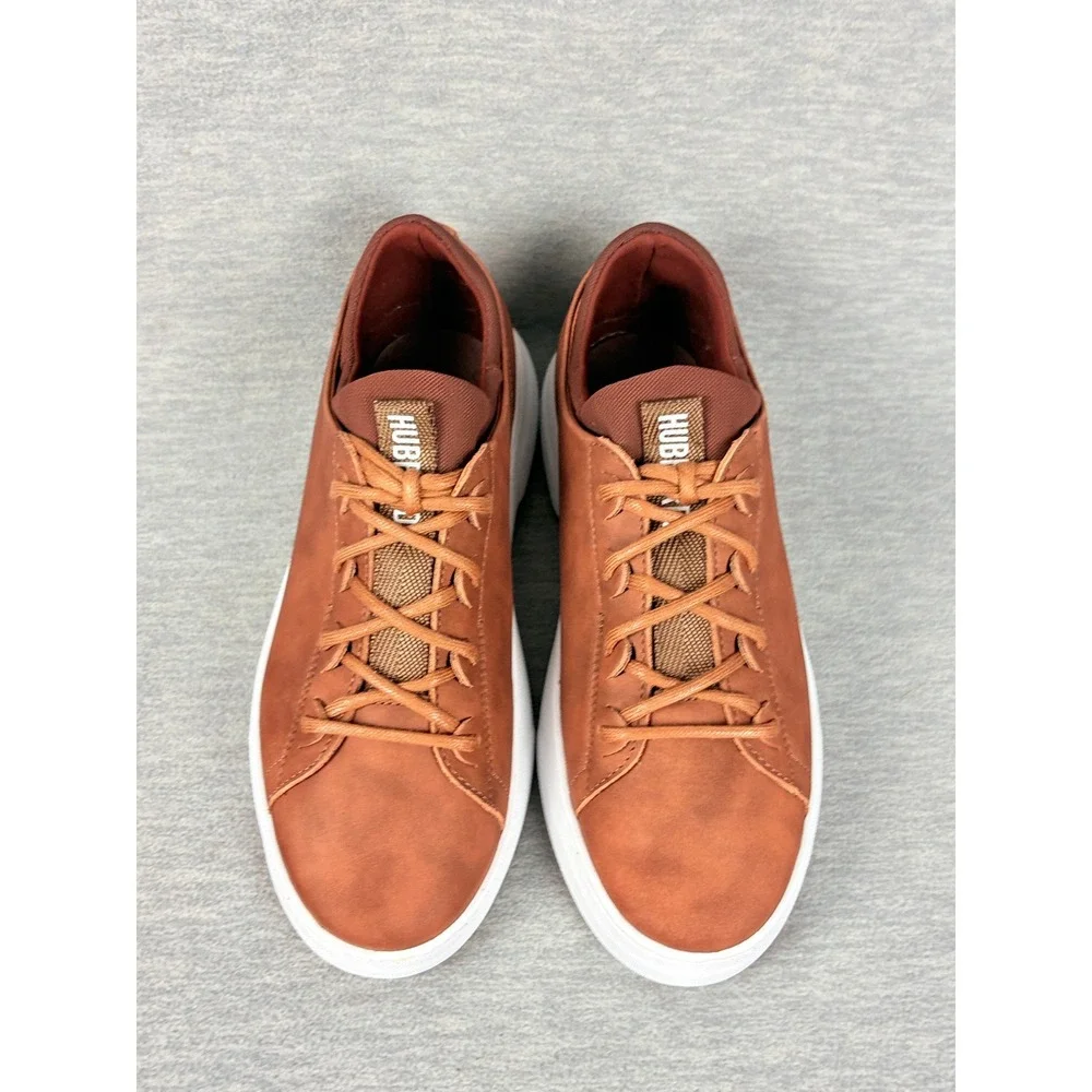 Samuel Hubbard Flight Low Top Sneakers Mens 7 M Burnished Tan Leather Mens
